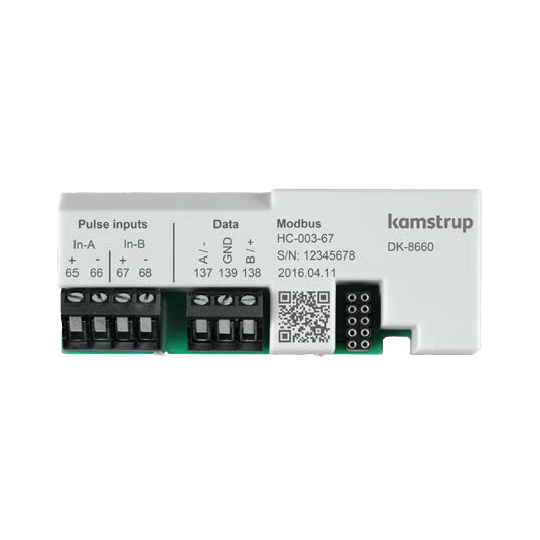 Kamstrup Modbus RTU (RS-485) + 2 pulse inputs Module