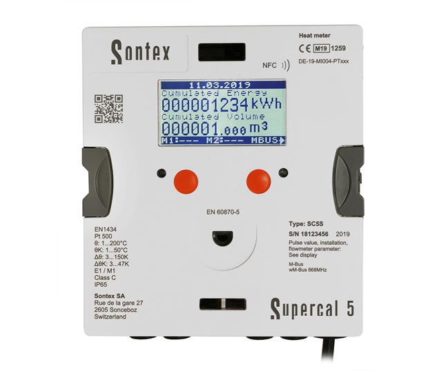Sontex Supercal 5 Superstatic Heat Meter. 3/4